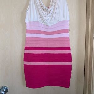 Ombré pink mini dress
